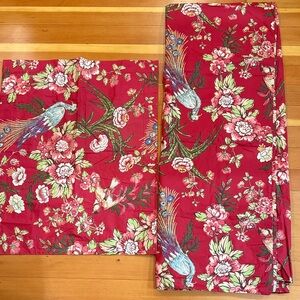 Pottery Barn “Songbirds” twin duvet cover and std sham